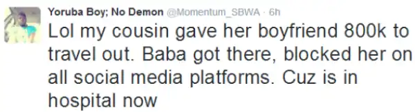 She Loans Him N800K To Travel Abroad And This Happened To Her Afterwards